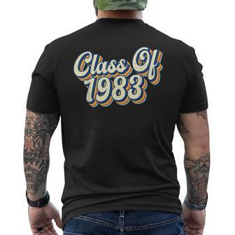 Class Of 1983 High School Reunion Vintage Mens Back Print T-shirt - Thegiftio UK