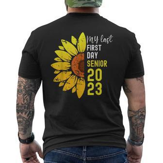 Class Of 2023 Back To School My Last First Day Senior 2023 Mens Back Print T-shirt - Thegiftio UK