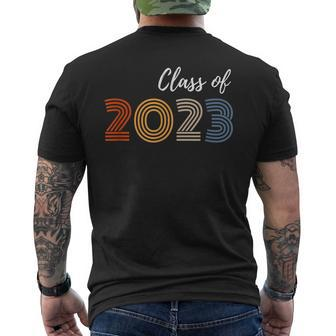 Class Of 2023 Graduation Spirit Vintage Senior 2023 Mens Back Print T-shirt - Thegiftio UK