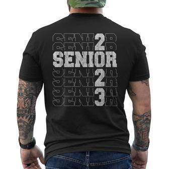 Class Of 2023 Senior 2023 Graduation Or First Day Of School Mens Back Print T-shirt - Thegiftio UK