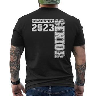 Class Of 2023 Senior 2023 Graduation Or First Day Of School Mens Back Print T-shirt - Thegiftio UK
