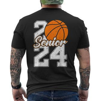 Class Of 2024 Basketball Senior Senior 2024 Basketball Men's T-shirt Back Print | Mazezy