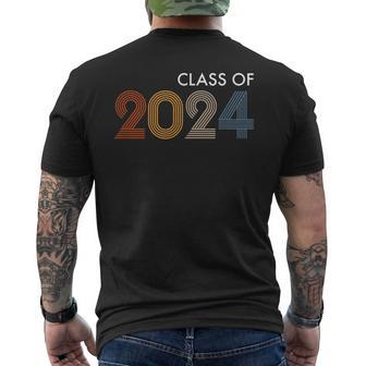 Class Of 2024 College University High School Future Graduate Men's T-shirt Back Print - Monsterry AU