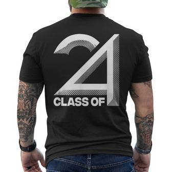 Class Of 2024 Graduation Senior High School College Men's T-shirt Back Print - Monsterry AU