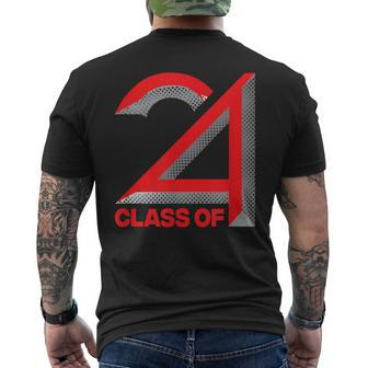 Class Of 2024 Graduation Senior High School College Men's T-shirt Back Print - Seseable