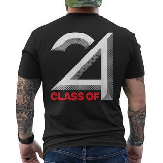Class Of 2024 Graduation Senior High School College Men's T-shirt Back Print - Monsterry UK
