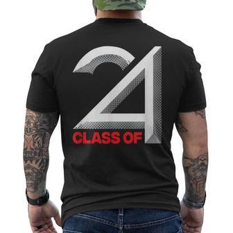 Class Of 2024 Graduation Senior High School College Men's T-shirt Back Print - Monsterry AU