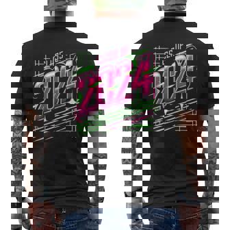 Class Of 2024 Graduation Seniors 24 High School College Men's T-shirt Back Print - Seseable