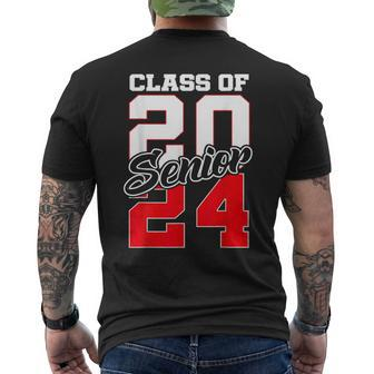 Class Of 2024 Senior 24 High School Graduation Men's T-shirt Back Print - Seseable
