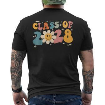 Class Of 2028 Grow With Me Graduation First Day Of School Men's T-shirt Back Print - Monsterry DE
