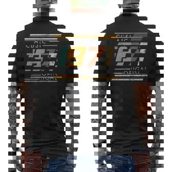 Classic 1971 Original Vintage Birthday Est 1971 Edition Men's T-shirt Back Print - Thegiftio