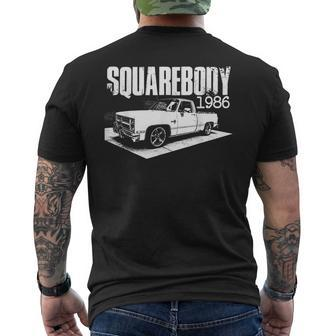 Classic 1986 Square Body C10 Truck Old School Vintage Truck Men's T-shirt Back Print - Monsterry
