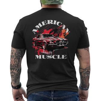 Classic American Muscle Car Men's T-shirt Back Print - Thegiftio UK