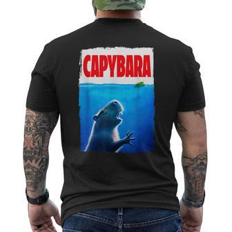 Classic Capybara Paws Lover Animals Outfits Capybaras Kawai Men's T-shirt Back Print | Mazezy AU