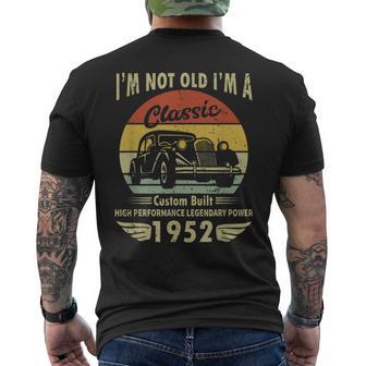 Im Classic Car 70Th Birthday 70 Years Old Born In 1952 Men's T-shirt Back Print - Monsterry AU