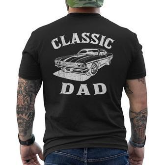 Classic Dad Classic Sport Muscle Car For Fathers Day Men's T-shirt Back Print - Thegiftio UK