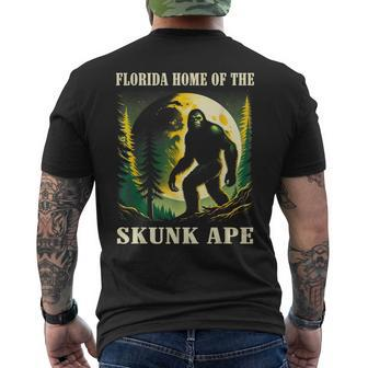 Classic Florida Of The Skunk Ape Cute Animal Pet Monsters Men's T-shirt Back Print - Monsterry CA