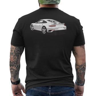 Classic German European Supercar Performance Antique Vintage Men's T-shirt Back Print - Monsterry