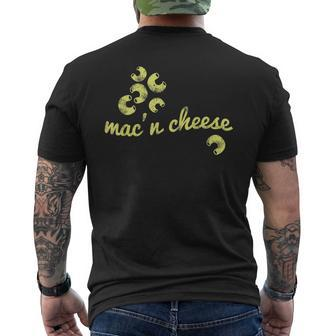 Classic Retro Vintage Mac'n Cheese Fun Chef Humour Men's T-shirt Back Print - Monsterry UK