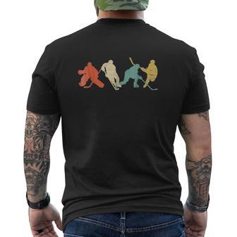 Classic Vintage Style Ice Hockey Mens Back Print T-shirt - Seseable