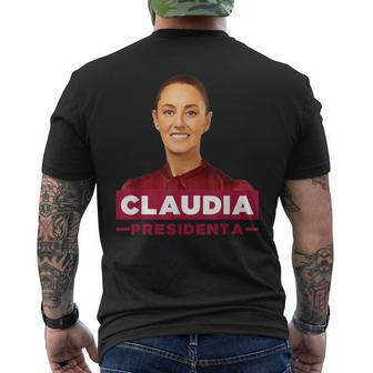 Claudia Sheinbaum Presidenta 2024 Mexico Candidata Eleccion Men's T-shirt Back Print - Seseable