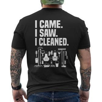 Cleaning House Cleaner And Housekeeper Men's T-shirt Back Print - Thegiftio UK