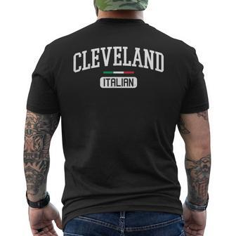 Cleveland Italian Pride Ohio Hometown City Italy Men's T-shirt Back Print - Monsterry AU