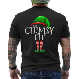 The Clumsy Elf Family Matching Group Christmas Mens Back Print T-shirt - Thegiftio