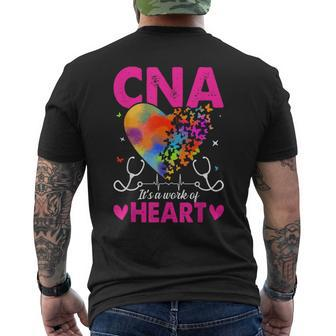 Cna It's A Work Of Heart Men's T-shirt Back Print - Seseable