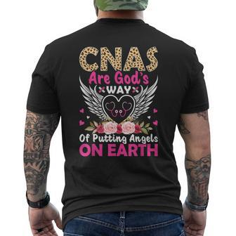 Cnas Are God's Way Of Putting Angels On Earth Men's T-shirt Back Print - Seseable