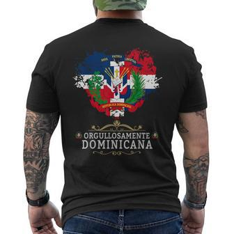 Coat Of Arms Republica Dominicana & Dominican Flag Outfit Men's T-shirt Back Print - Monsterry AU