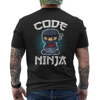 Code Ninja Programmer Coder Computer Programming Coding T-Shirt mit Rückendruck - Seseable