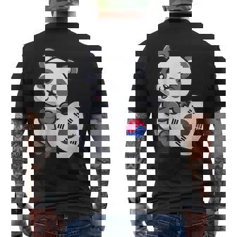 Cœur Corée Du Sud Avec Racines Du Drapeau De La Corée Du Sud T-shirt imprimé au dos - Cadeauxyz