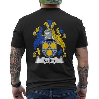 Coffin Coat Of Arms Family Crest Mens Back Print T-shirt - Thegiftio UK