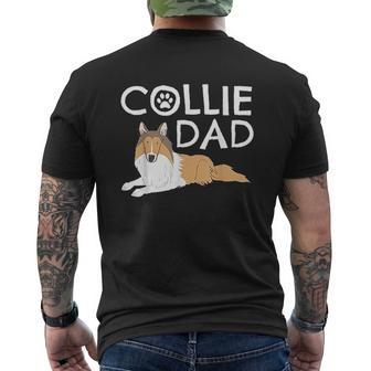 Collie Dad Dog Puppy Pet Animal Lover Mens Back Print T-shirt - Thegiftio UK