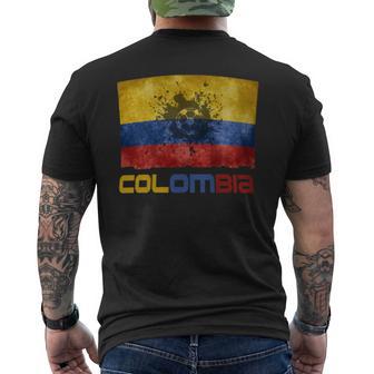 Colombia National Soccer Team Men's T-shirt Back Print - Monsterry