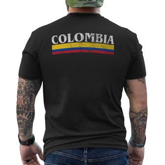 Colombia Vintage Men's T-shirt Back Print - Monsterry