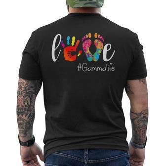 Colorful Love Gamma Life Men's T-shirt Back Print - Monsterry CA