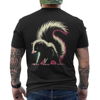 Colorful Skunk Vintage Smelly Skunk Squad Street Cat Lover Men's T-shirt Back Print - Monsterry AU
