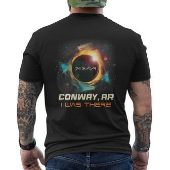 Colorful Total Solar Eclipse Conway Arkansas Ar Men's T-shirt Back Print - Monsterry UK