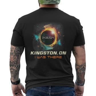 Colorful Total Solar Eclipse Kingston On Canada Men's T-shirt Back Print - Monsterry DE