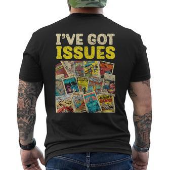 Comic Collector Comic Reader Reading Comic Books Men's T-shirt Back Print - Monsterry