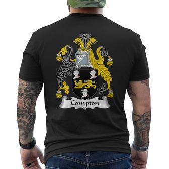 Compton Coat Of Arms Family Crest Men's T-shirt Back Print - Monsterry