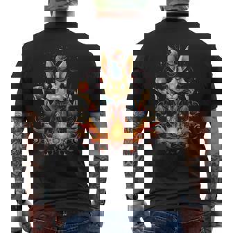 Conejo De Pascua Mago Fantasía Pascua Camiseta Hombre Estampado Espalda - Regaloses