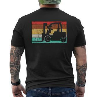 Construction Retro Vintage V2 Mens Back Print T-shirt - Thegiftio UK