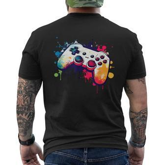 Control All The Things Video Game Controller Gamer Boys Men Men's T-shirt Back Print | Mazezy DE