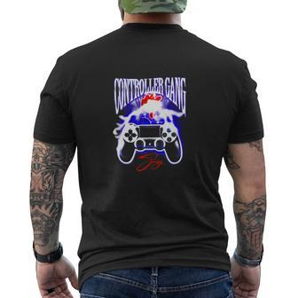 Controller Gang Mens Back Print T-shirt - Seseable