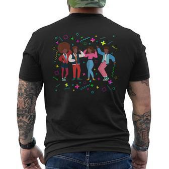 Cool African American 80'S Ns Retro Fashion Disco Culture Men's T-shirt Back Print - Monsterry CA