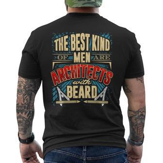 Cool Architect T Architect With Beard Men's T-shirt Back Print - Monsterry DE