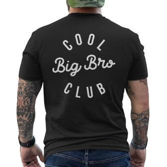 Cool Big Bro Club Brothers Toddler & Youth Best Big Brothers Men's T-shirt Back Print - Monsterry AU